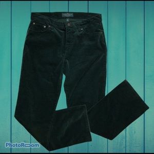 LRL Corduroy Jeans size 12P green classic straight